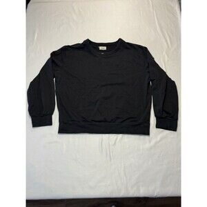 Pact Organic Sweater Pullover Black Round Neck Organic Cotton Women’s Large